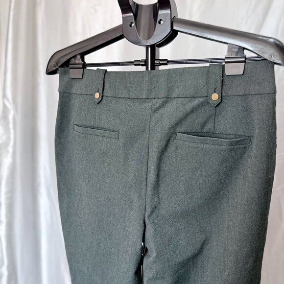 The LOFT | Slim Trousers in Charcoal Green | Size 8 - Picture 6 of 6